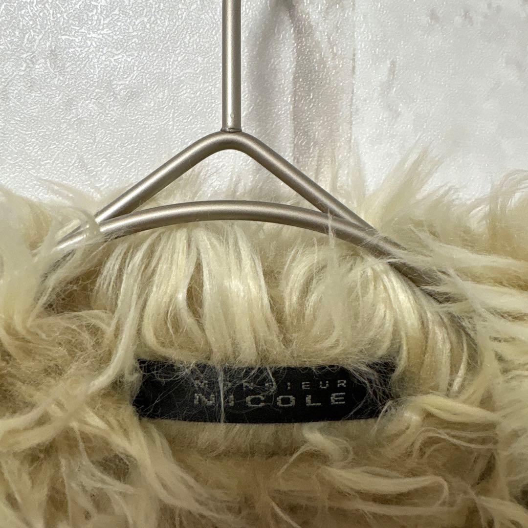 MONSIEUR NICOLE ファージャケット お兄系 平成 y2k 黒 - メルカリ