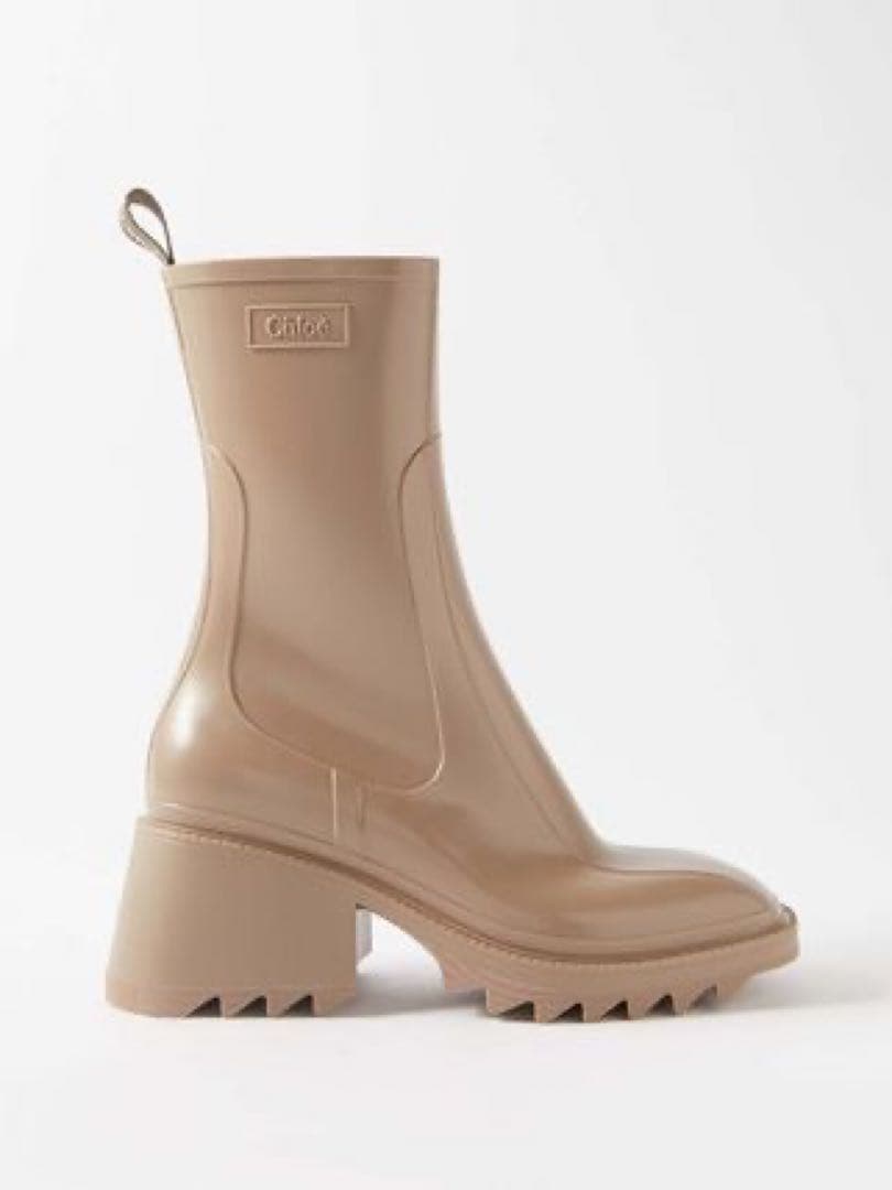 【美品】Chloe Betty レインブーツ ベージュ 長靴 Bettyレインブーツ ベージュ - Chloé