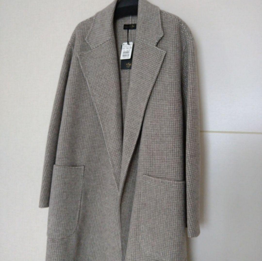 pom1ページ　新品スコットクラブ　Agaガンクラブチェック柄ロングコート pom1様専用ページ 新品スコットクラブ Agaガンクラブチェック柄ロング