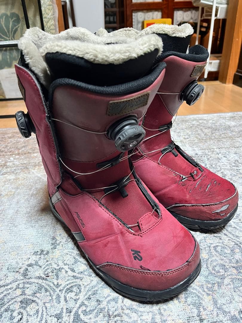 り*す様 K2 MAYSISスノーボード ブーツ 27.5☆ K2 ケーツー MAYSIS WIDE スノーボード ブーツ メンズ ムラサキ