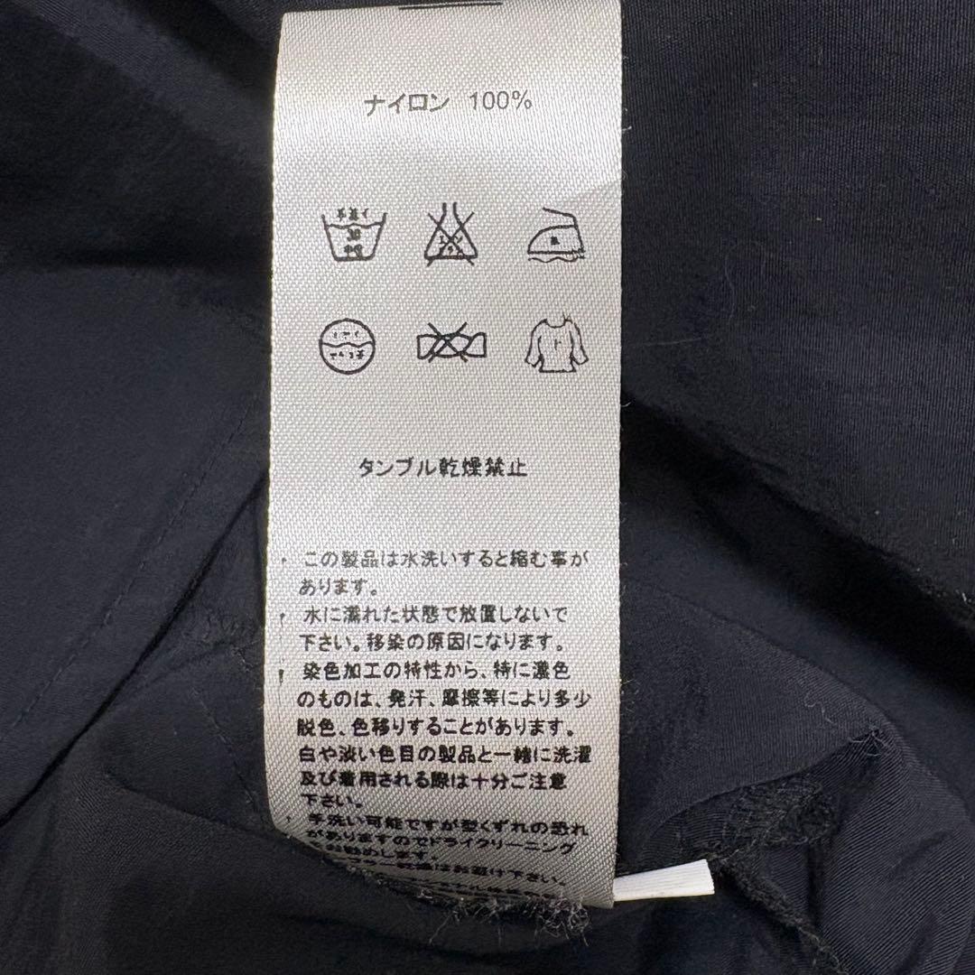 モユル 萌 センソユニコ ロングコート ナイロン M L 黒 オーバーサイズ