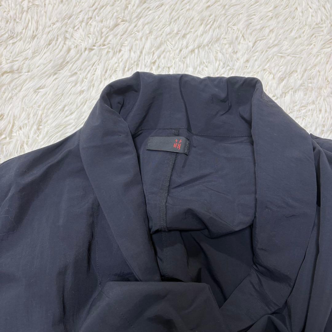 モユル 萌 センソユニコ ロングコート ナイロン M L 黒 オーバーサイズ