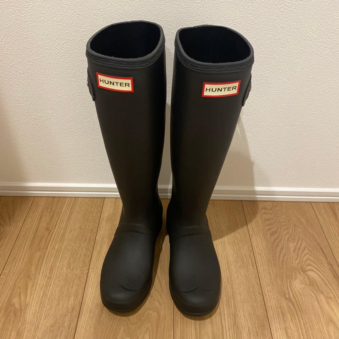 断捨離中♡様専用】HUNTER ブラック長靴 EU36 サイズ22〜22.5