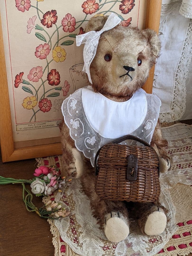 j】フランスアンティーク ドールバスケット ドールパニエ - メルカリ