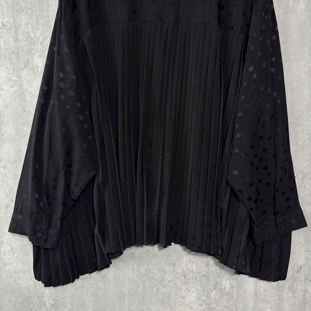 SUM1 STYLE スミスタイル アシメプリーツブラウス ドット切替 - メルカリ