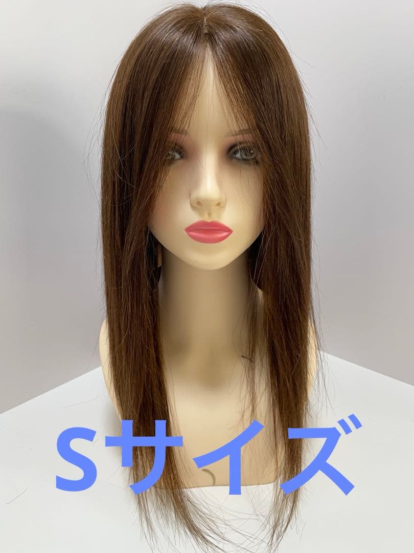 フルウィッグ人毛100%人毛ウィッグ医療ウィッグロングストレート広い
