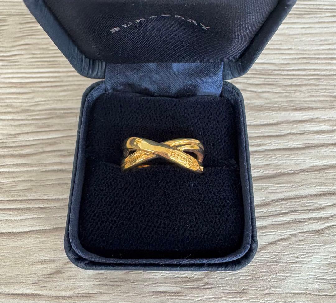 バーバリー リング ゴールド18k 刻印 クロスデザイン - メルカリ
