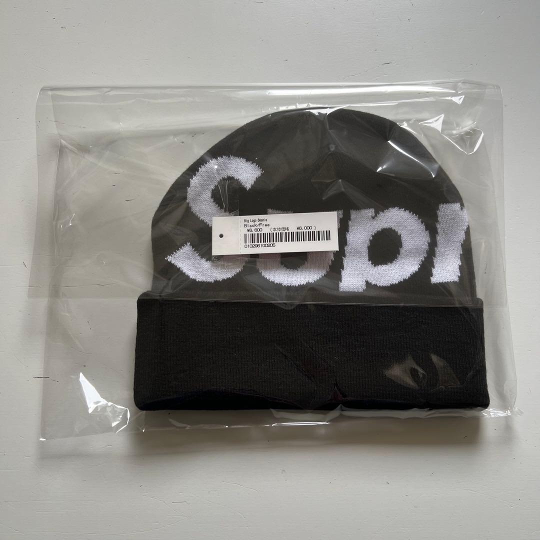グク 着用】Supreme Big Logo Beanie 黒 新品未開封 - メルカリ