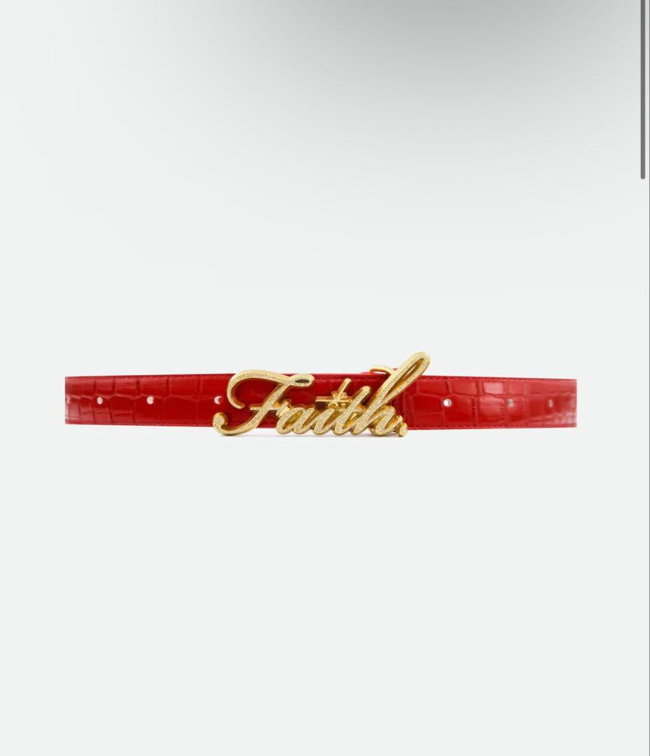Faith by luis レッド クロコベルト Faith by luis レッド クロコベルト