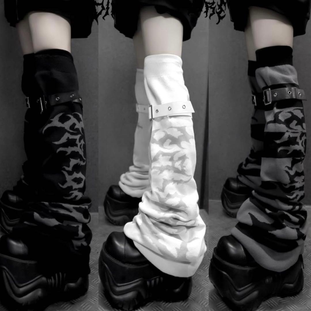 DimMoire レッグウォーマー 白