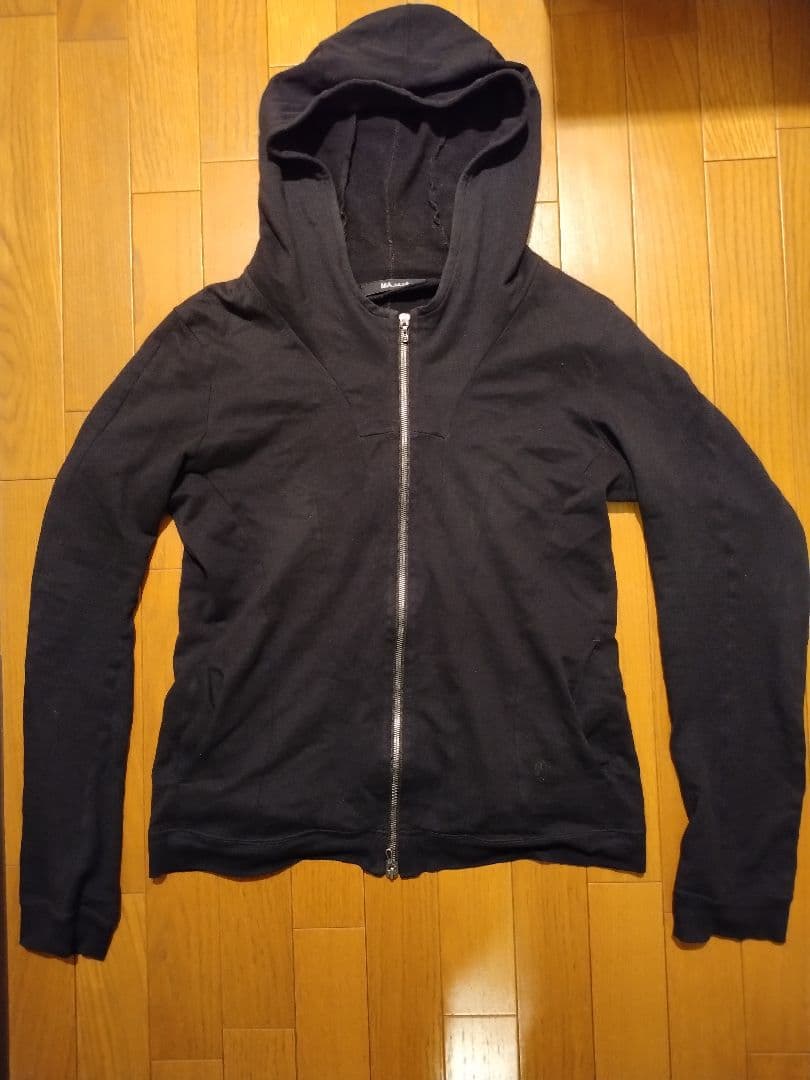 MA Julius 黒 ダブルジッパーパーカー JULIUS/ユリウス】927CUM1 ZIP UP HOODIE（パーカー）｜JULIUS