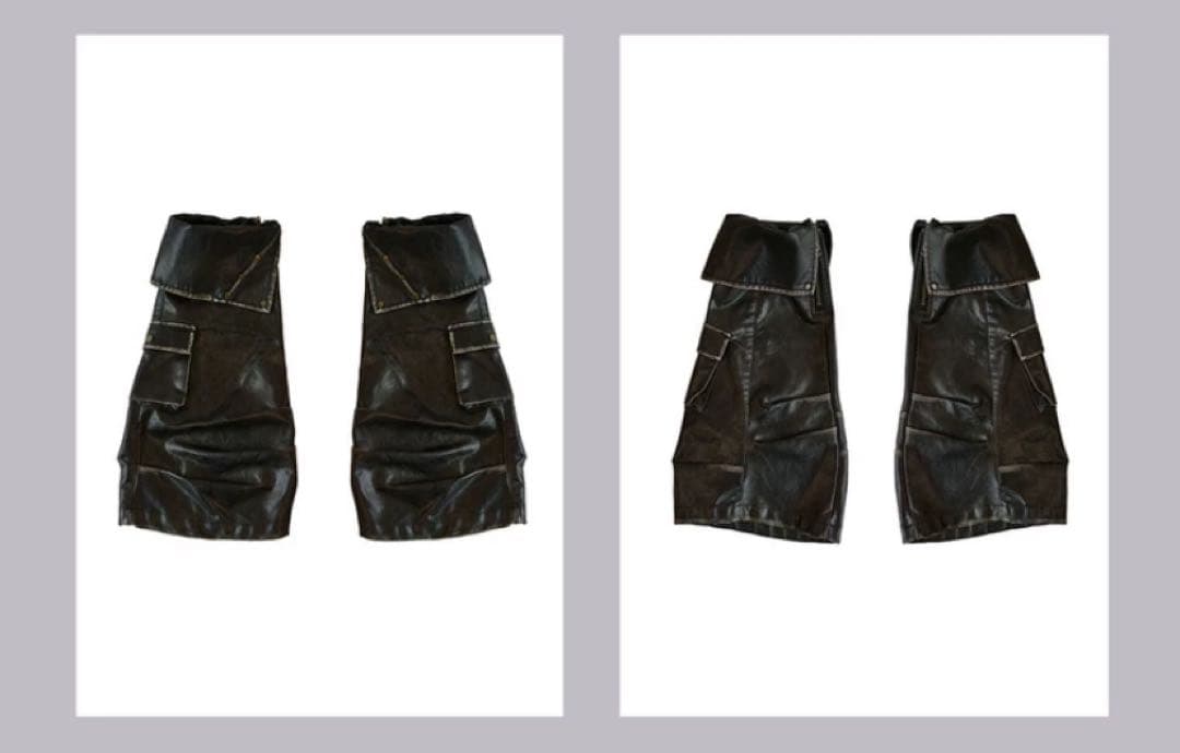 Cest Nous レッグウォーマー ヴィンテージ y2k ブラック pu00s