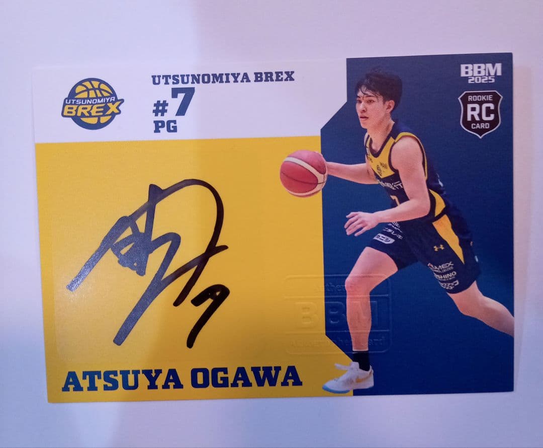 宇都宮ブレックス】小川敦也 直筆サイン 限定・レア - メルカリ