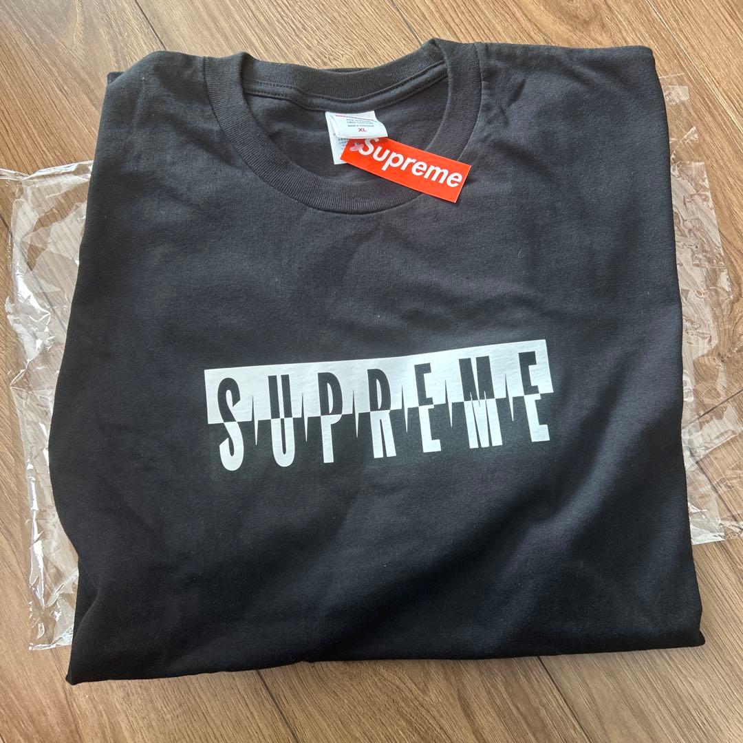 25FW 新作 新品　SUPREME Split Tee Tシャツ 黒 XL Supreme | Split Tee - UG.SHAFT