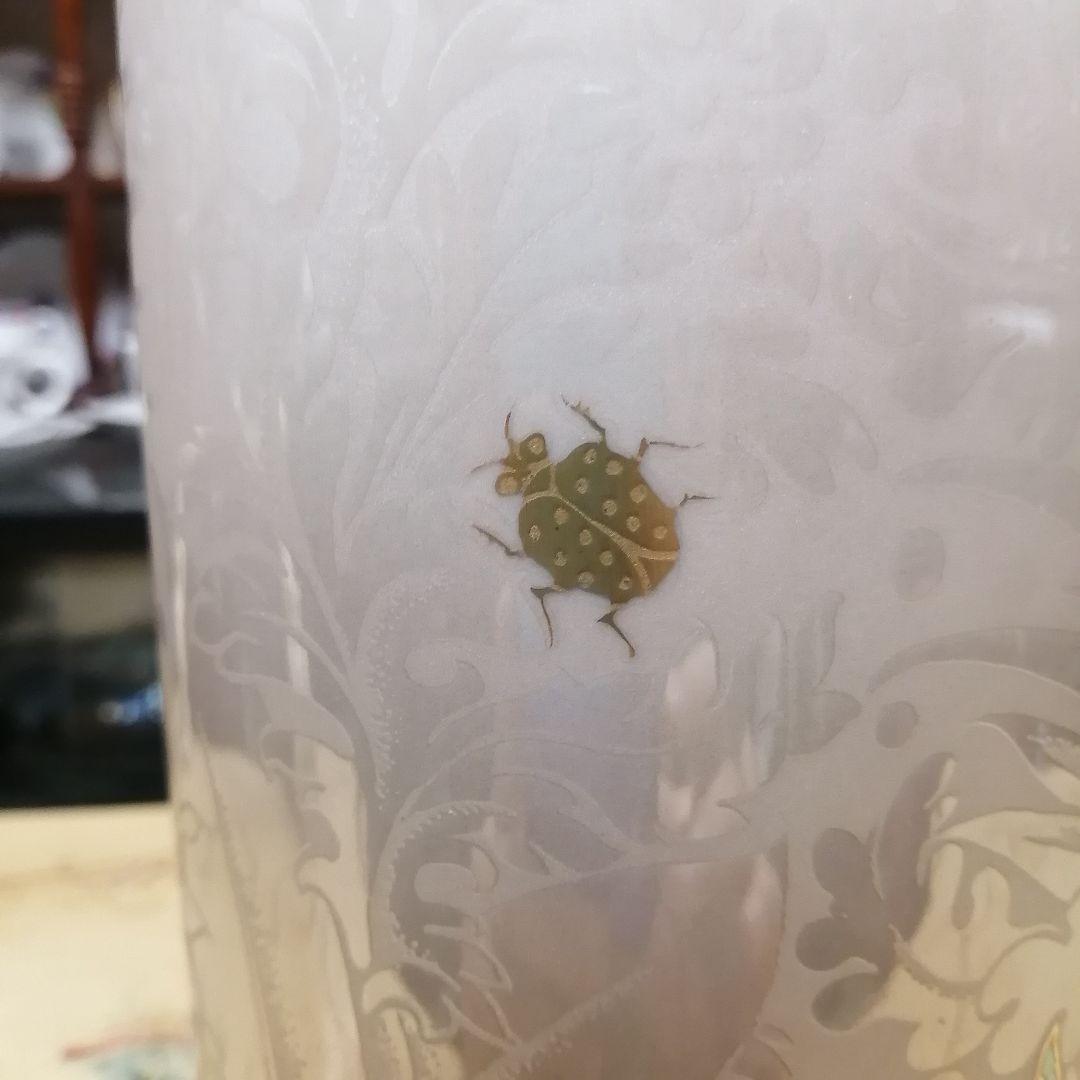 イタリア アートモルベッリ 花瓶 金彩 金蝕 陶磁器 - メルカリ