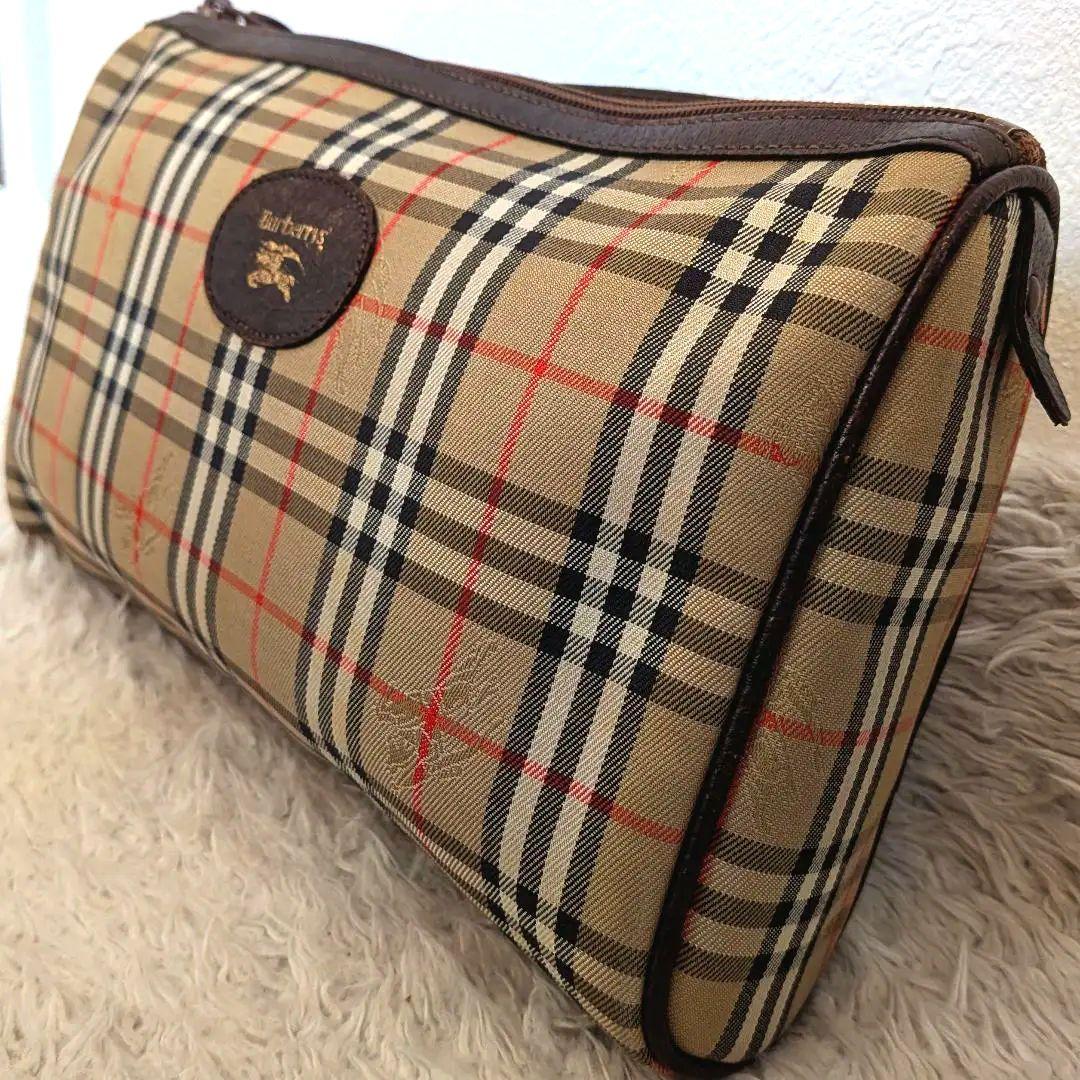 良品　バーバリー　ノバチェック柄 クラッチバッグ ホース　ヴィンテージ　セカンド ✨美品✨バーバリーズ セカンドバッグ クラッチバッグ ノバチェック