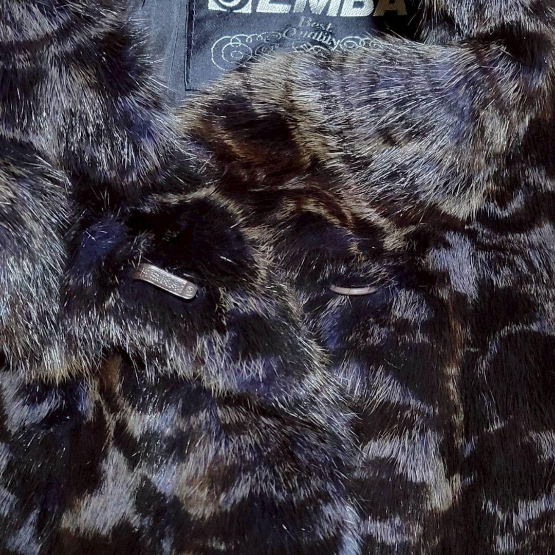 希少】EMBA エンバ ファーコート ヴィーゼル アメジスト ドルマン