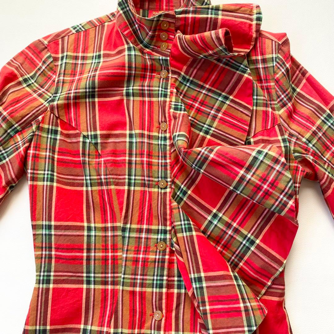 美品】ヴィヴィアンウエストウッド ブラウス フリル オーブボタン