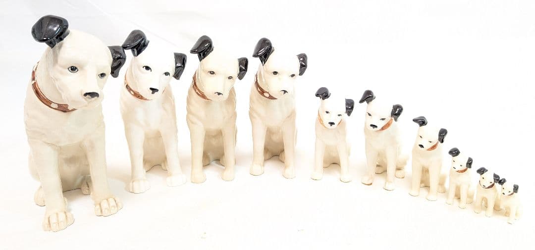 ビクター犬 まとめて 10体 陶器製 昭和レトロ 当時物 アンティーク Amazon.co.jp: 当時物 ビクター犬 昭和レトロ ニッパー Victor 置物