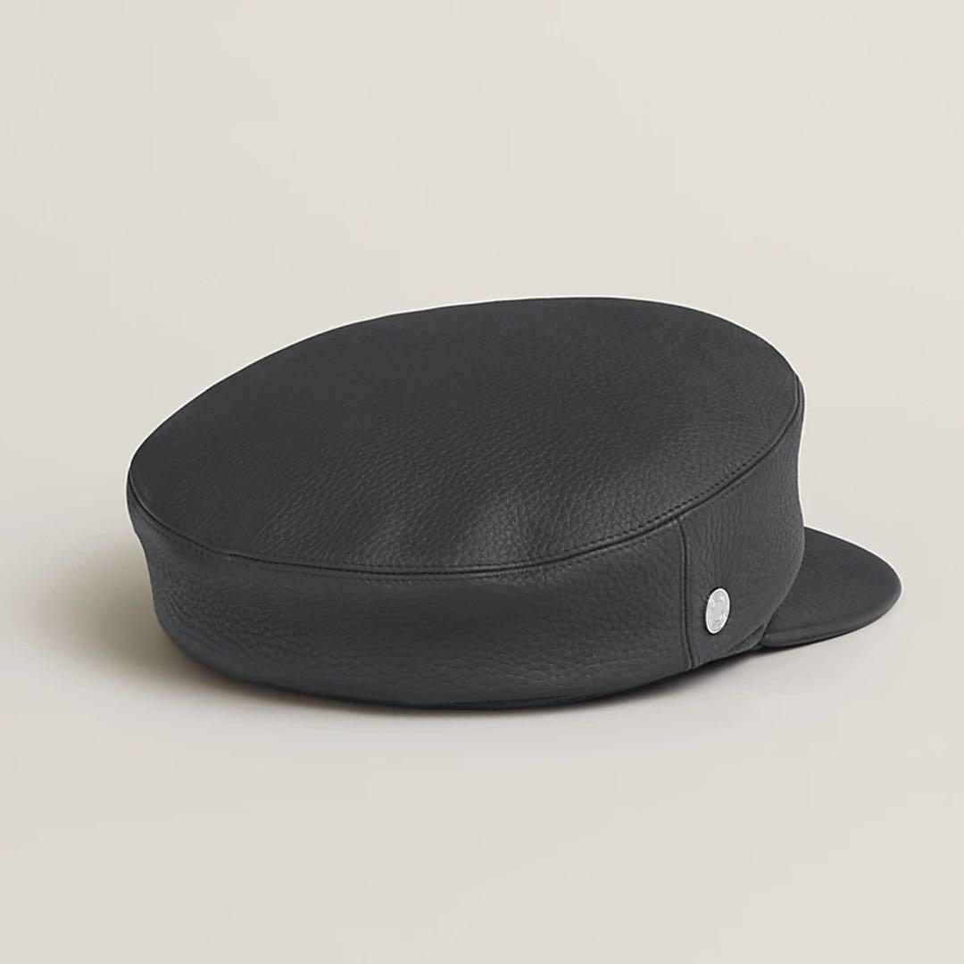 HERMES レザーキャスケットCasquette Dani
