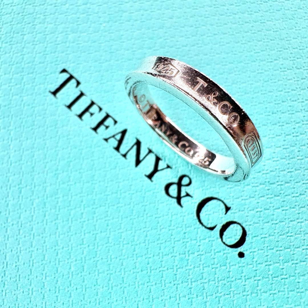 【美品】約19号 ティファニー Tiffany ナロー 1837リングSV925 ティファニー TIFFANY 1837 ナロー リング 19号 SV925 TIFFANY&CO