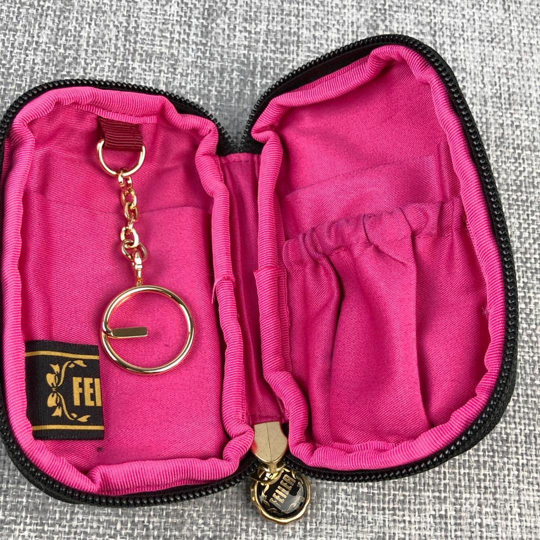 美品 フェイラー☆『ハイジ』柄 キーケース ミニポーチ チェーン付