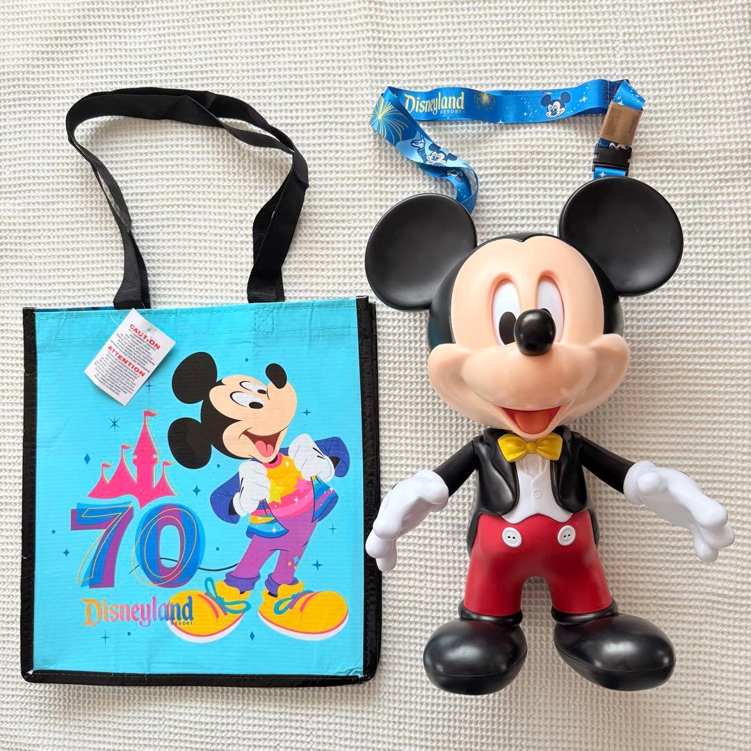 カリフォルニアディズニー70周年ミッキーポップコーンバケット+エコ