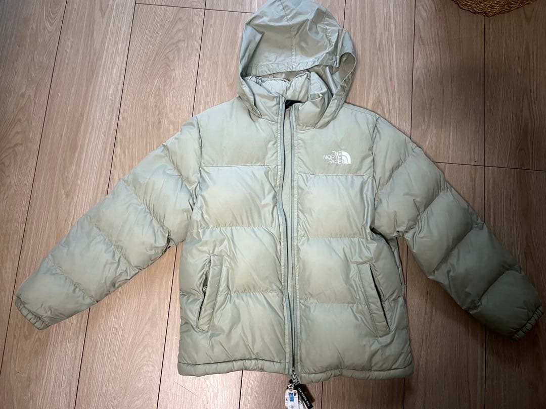THE NORTH FACE フード付きダウンジャケット ミントグリーン - メルカリ