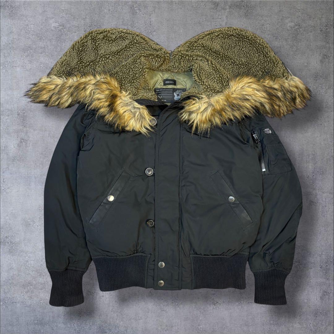 美品・超希少】DIESEL ディーゼルN-2B フライトジャケット ブラック