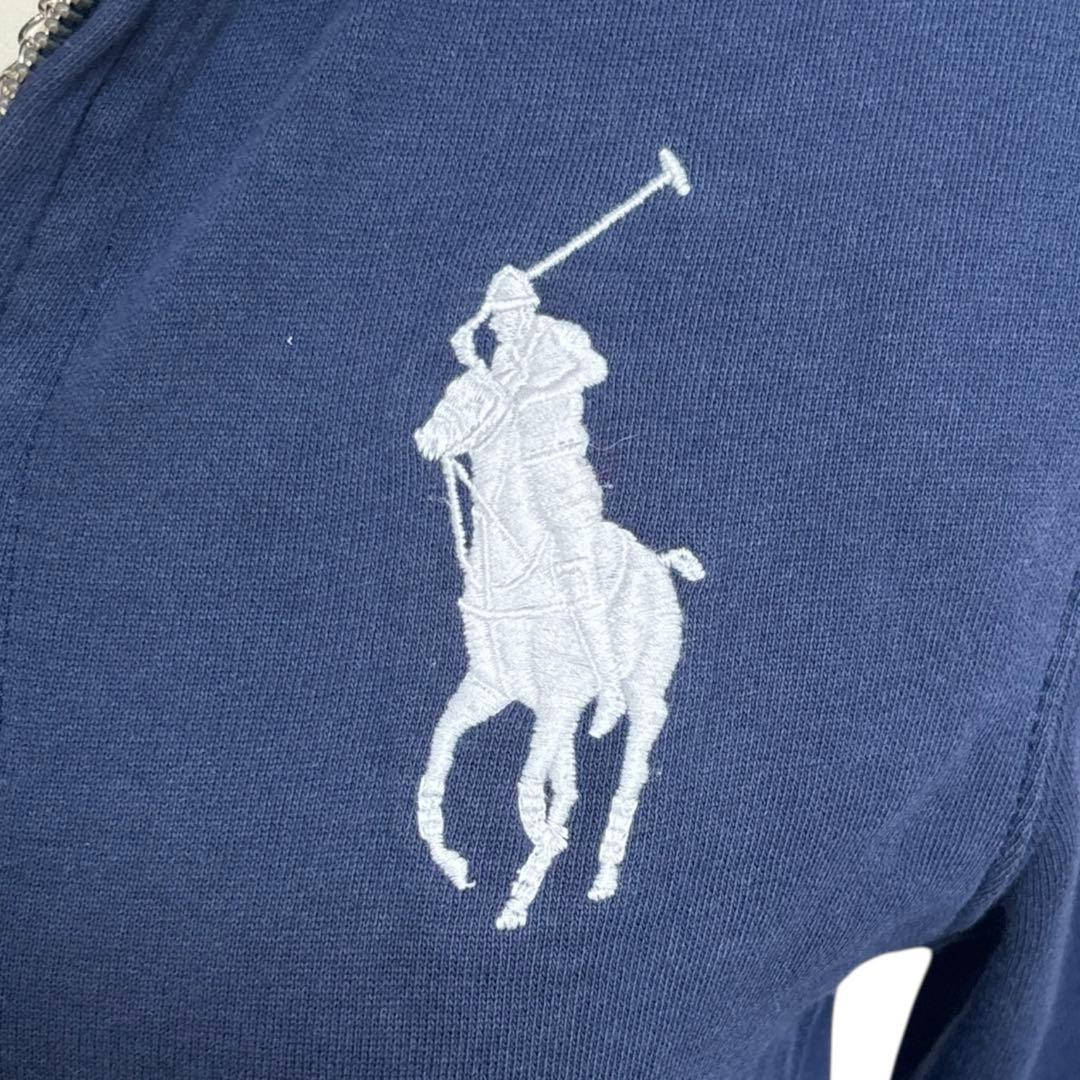 y2k ラルフローレン パーカー ビックポニー ネイビー 平成ギャル 海外