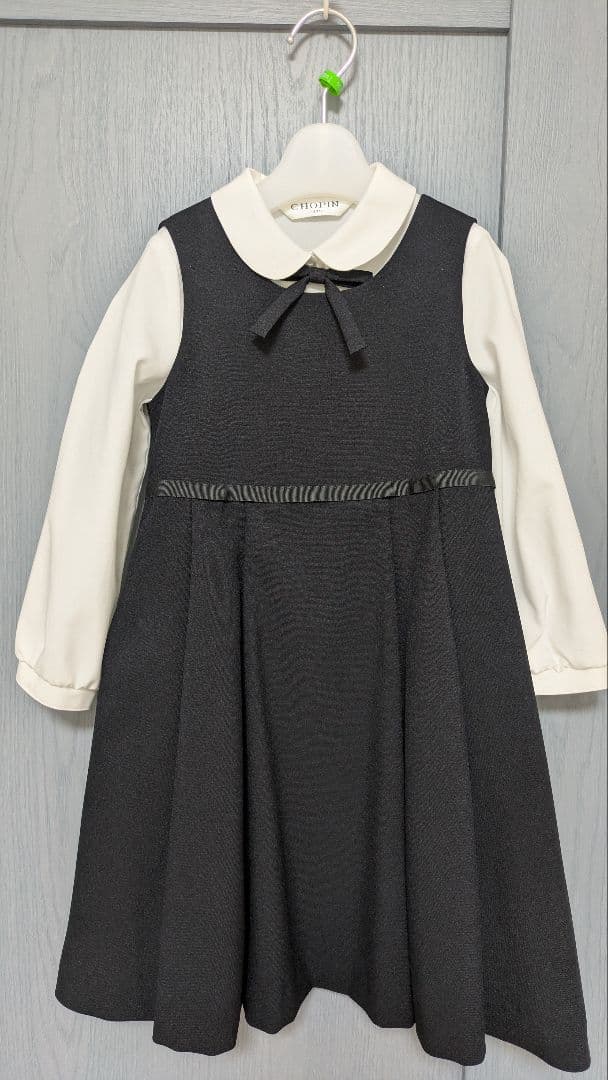 早い者勝ち❣】Chopinジャンパースカートスーツ115&シューズ18cm