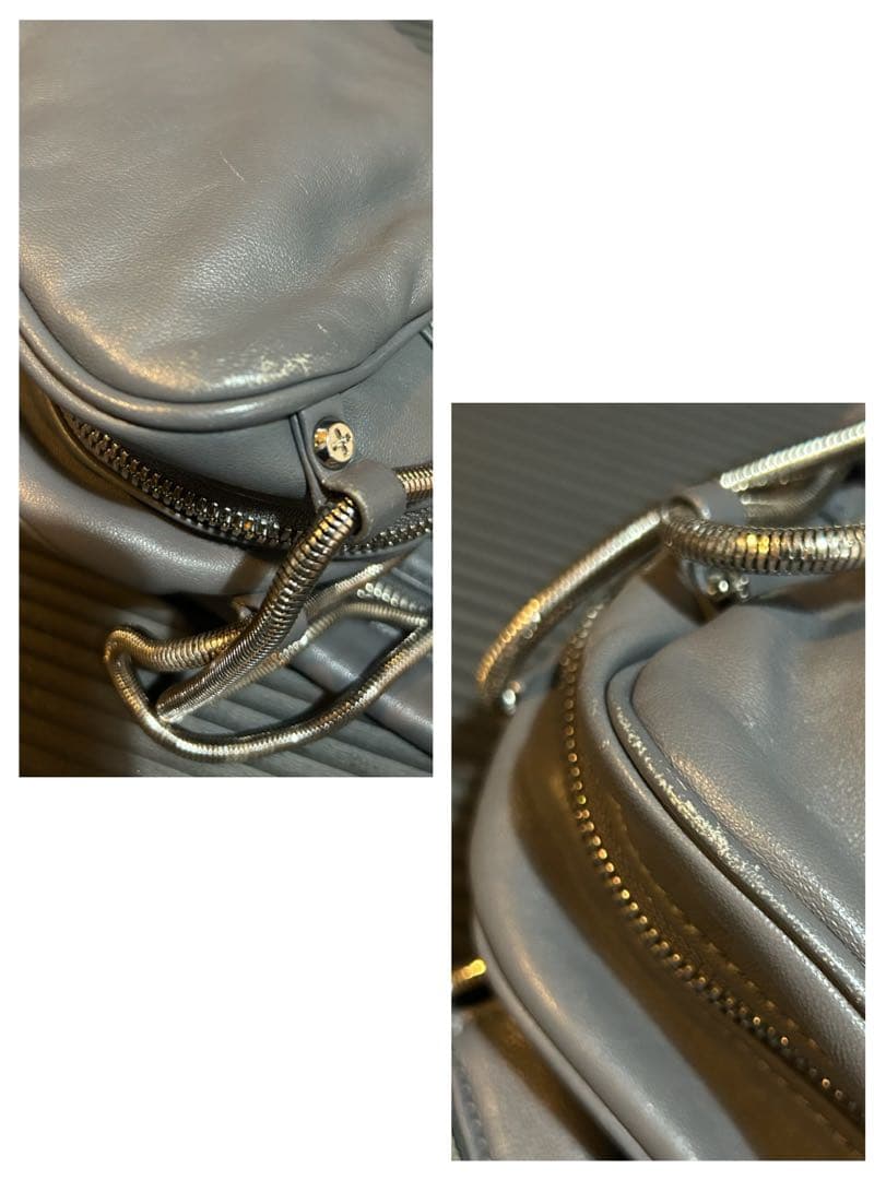 アレキサンダーワン バッグ 2WAY チェーン グレー ポシェット レザー