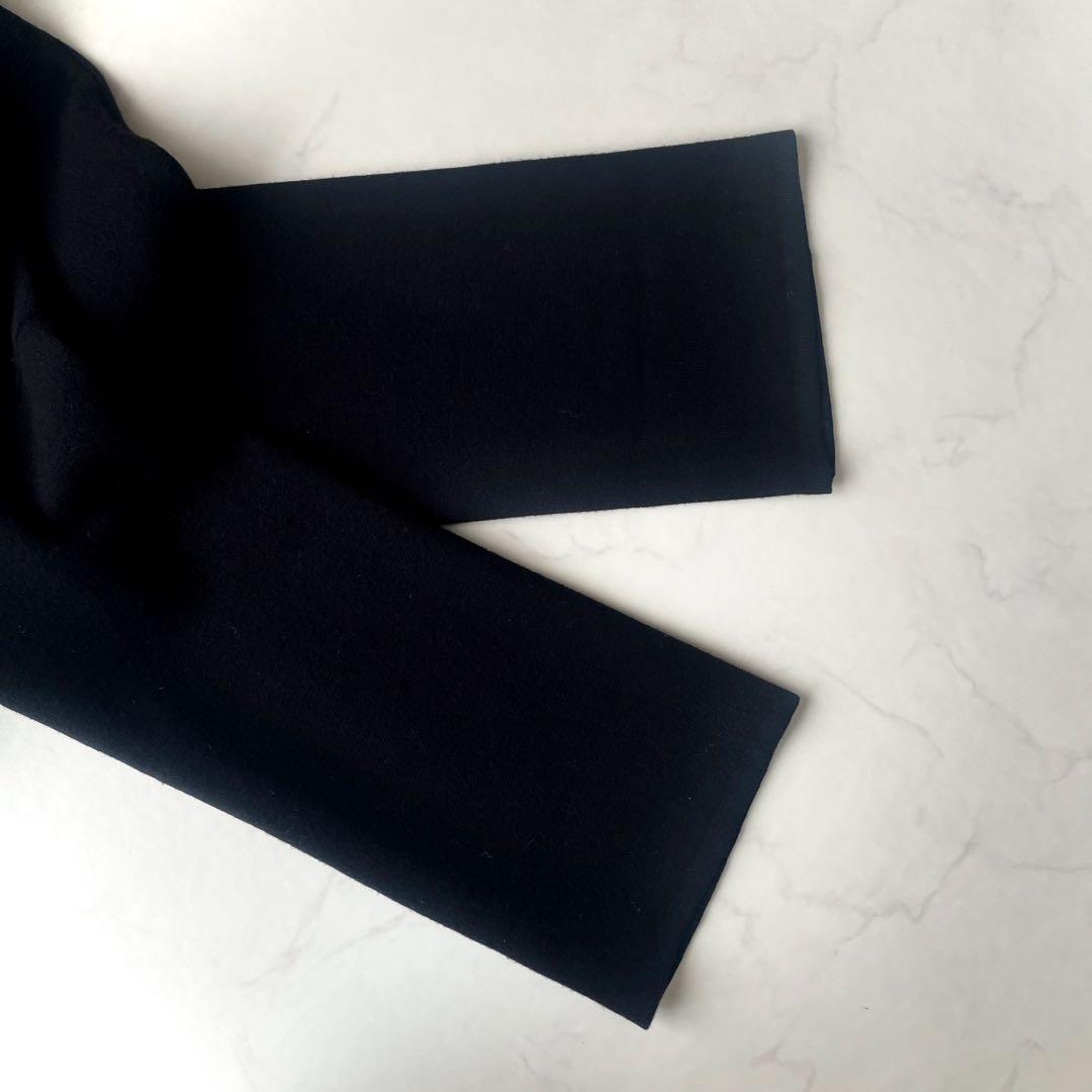 美品 Demi-Luxe BEAMS フーデッドコート ショートコート ブラック