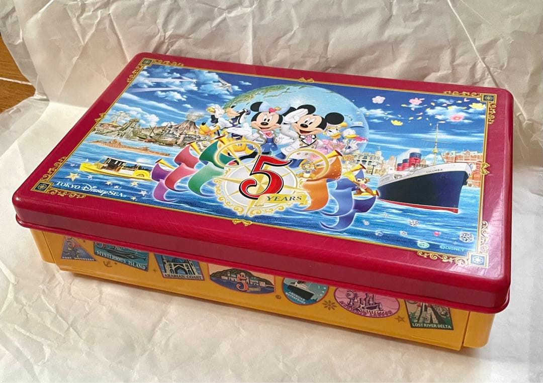 ディズニーシー 5周年記念 ランチボックス 折りたたみ ドリンク