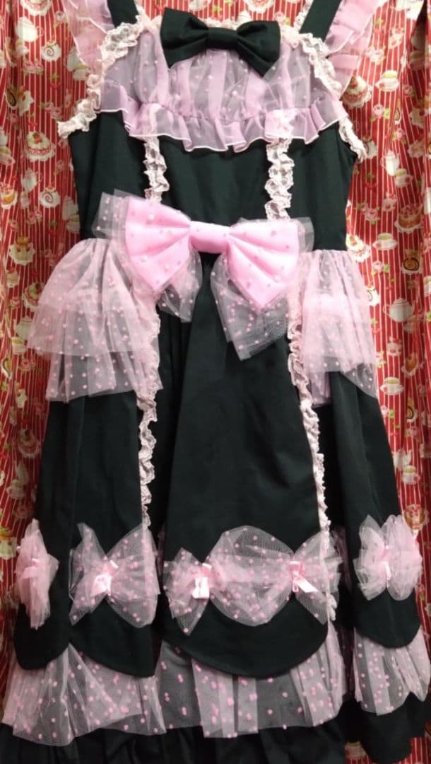 AngelicPretty・CandyFairy・黒 real me ☆🥹 Angelic Pretty Candy fairy op KC OTKS SHOES GLOVES