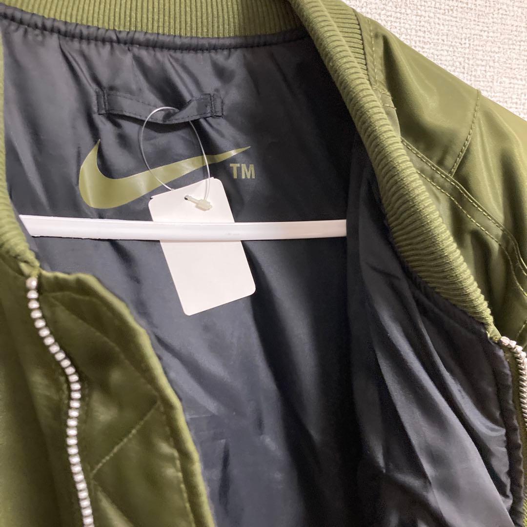 新品Nike MA-1 ジャケット リバーシブル オリーブグリーン×ブラック