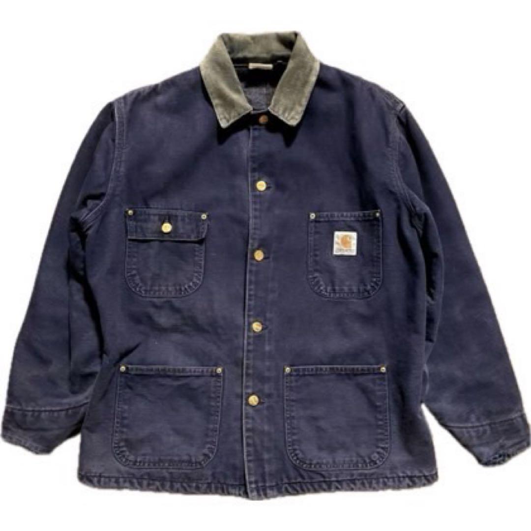 カーハート ミシガンチョアコート ネイビー 超希少サイズM - メルカリ