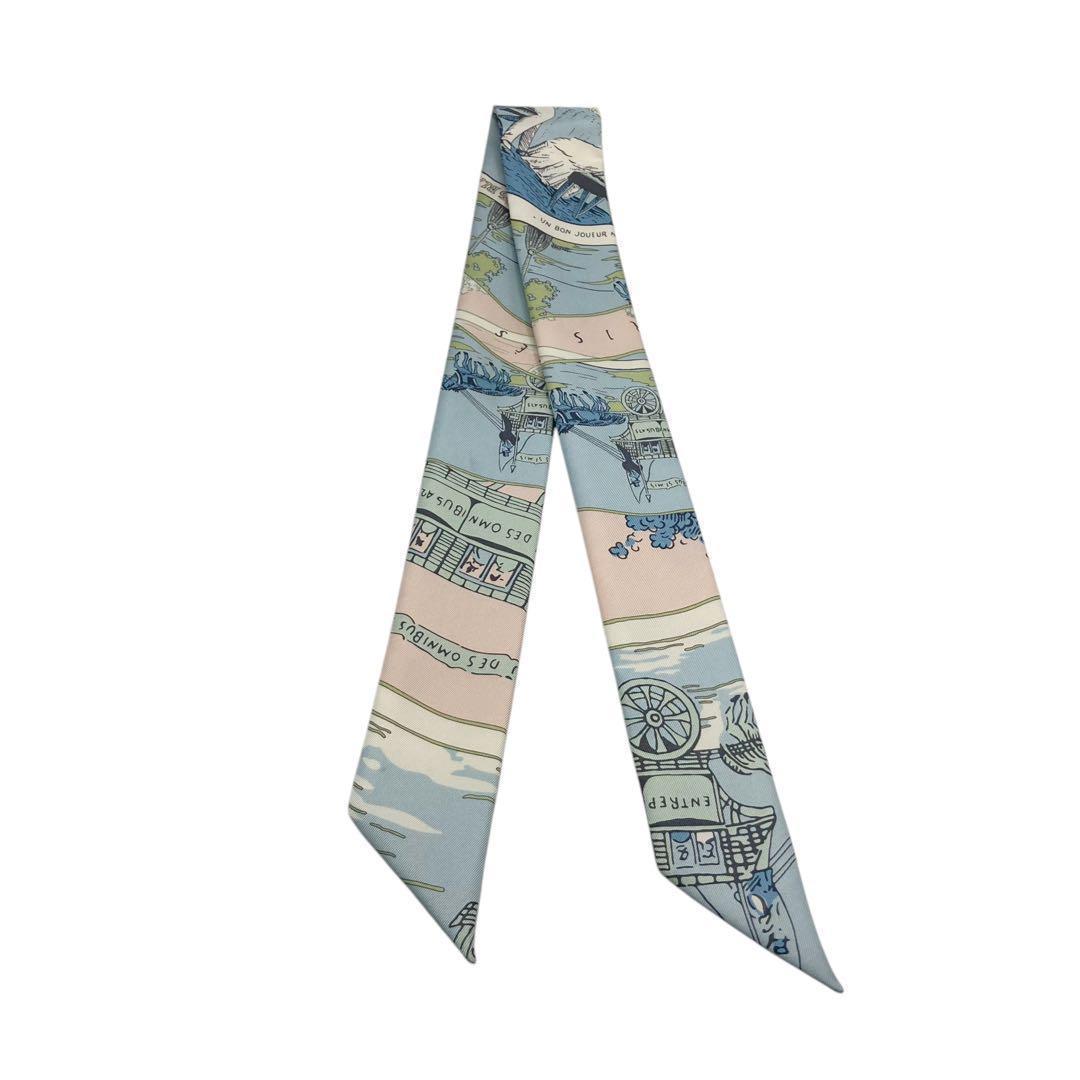 ⭐️良品⭐️ エルメス ツイリースカーフ オムニバスと白い貴婦人の