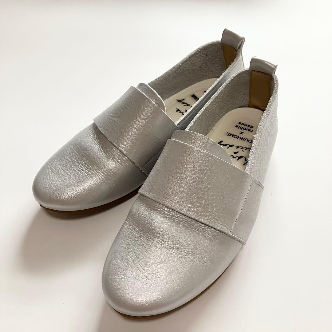 iori♡2児のママ様専用】ランブルダンス レザースリッポンシューズ