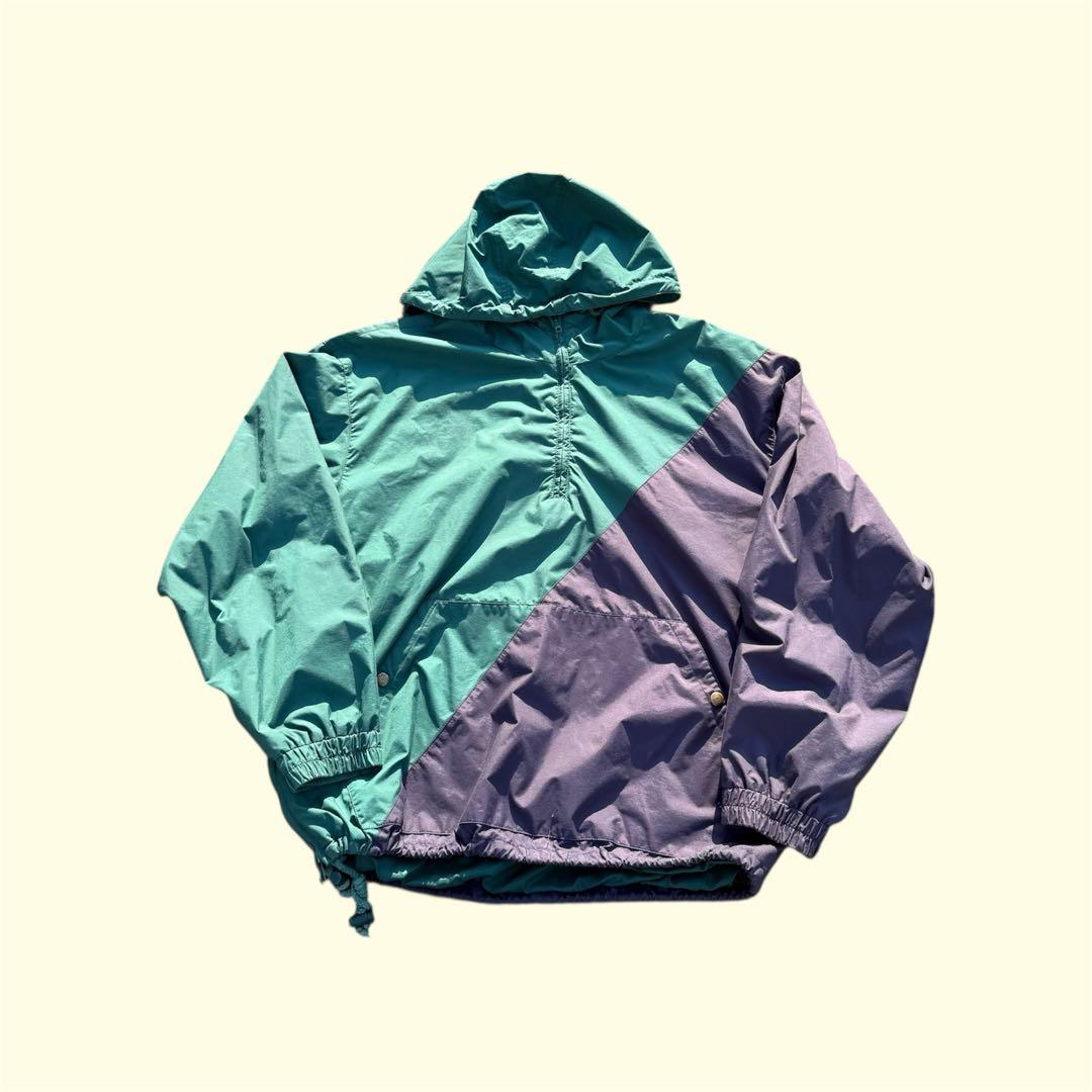 90s OLD GAP 2-tone nylon anorak parker - メルカリ