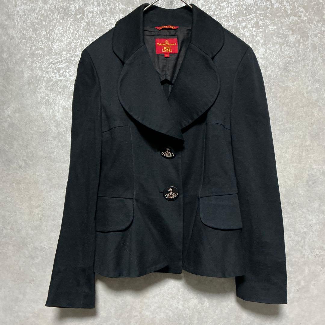 【美品】ヴィヴィアンウエストウッド　ラブジャケット　オーブ　ブラック ウールギャバ ラブジャケット(ブラック)（レディース）（1612461004