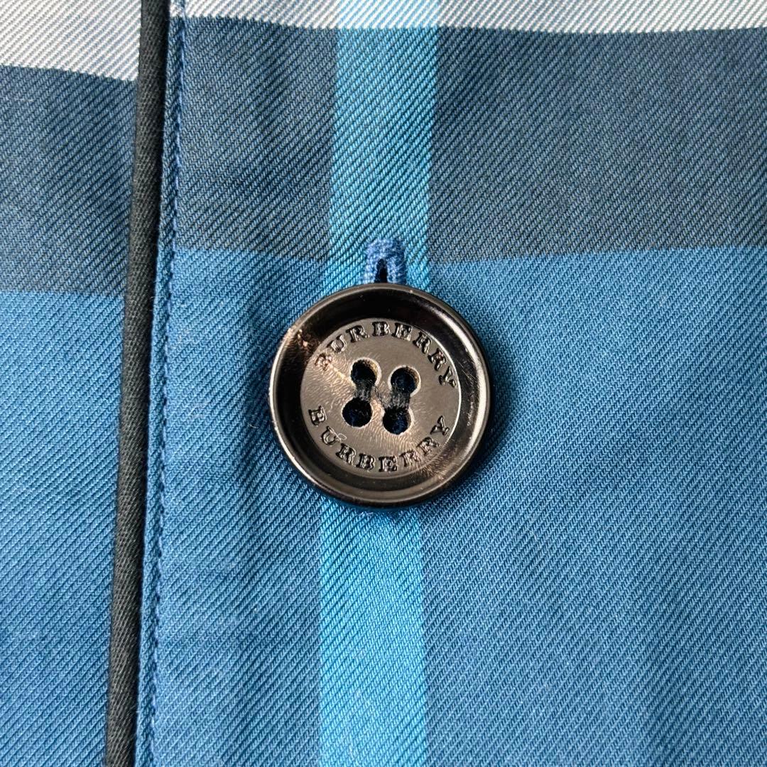 美品✨近年モデル】バーバリー オープンカラーシャツ メガチェック