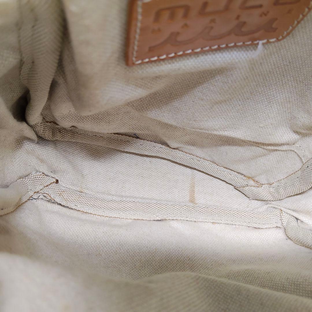 ムータマリン ボディーバッグ ネイビー ロゴ