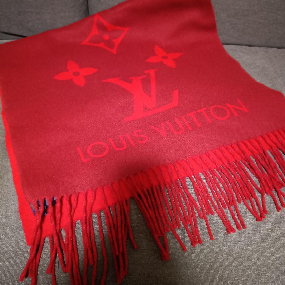 RT-64619　さま専用　LOUISVUITTON　ルイ・ヴィトン　マフラー もこもこ感がかわいすぎる♡】ルイヴィトン ショール (Louis Vuitton