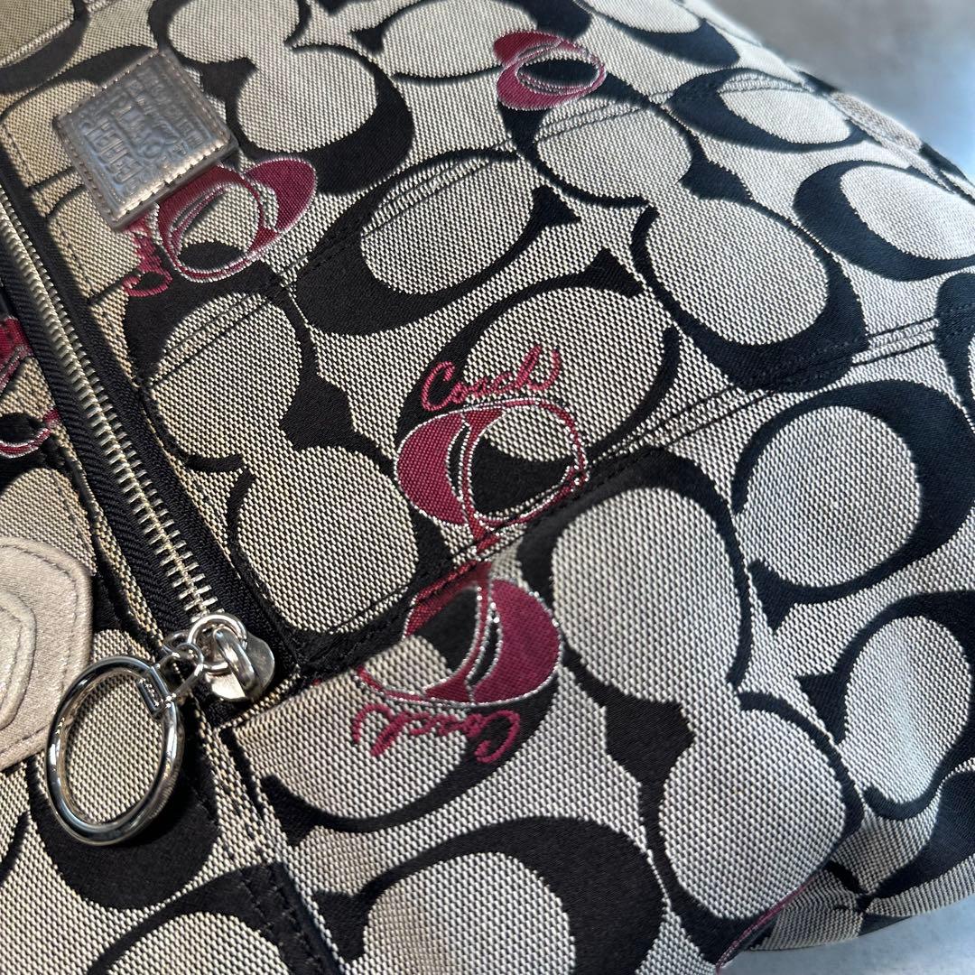 Y2K COACH Poppy Gram Signature Tote Bag - メルカリ