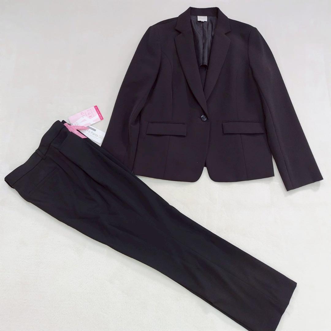 美品 美脚パンツ セットアップ スーツ 就活 リクルート ママ レディース