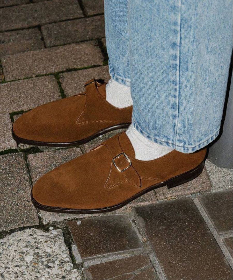 新品 フラテッリジャコメッティ シングルモンクストラップ 大島拓身