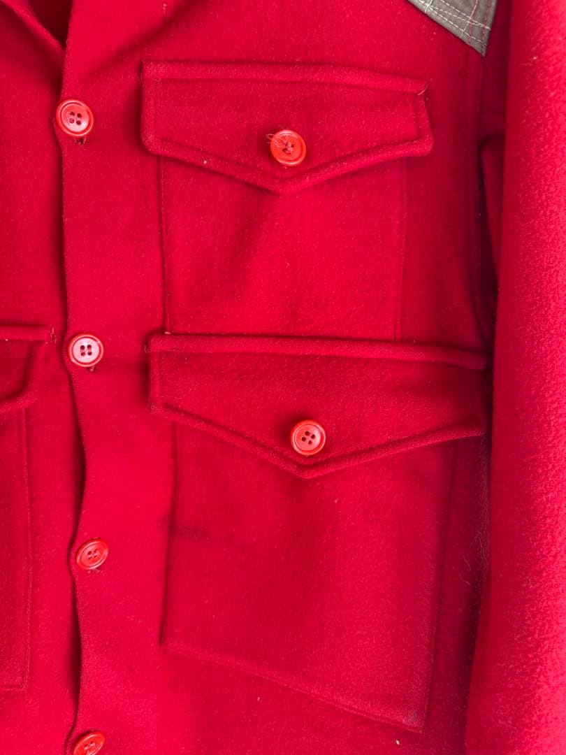 1950年代 ハンティングジャケット Masland ウールジャケット 赤