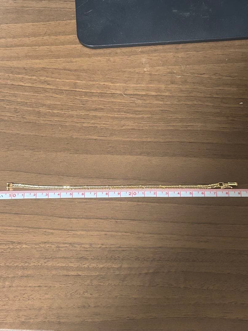 喜平　k18 12面　トリプル　8.0g 18cm ブレスレット　造幣局刻印あり