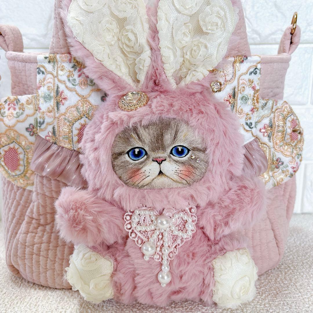 コヤンイサムチョン サイドポケットトートバッグ ピンク ルミちゃん